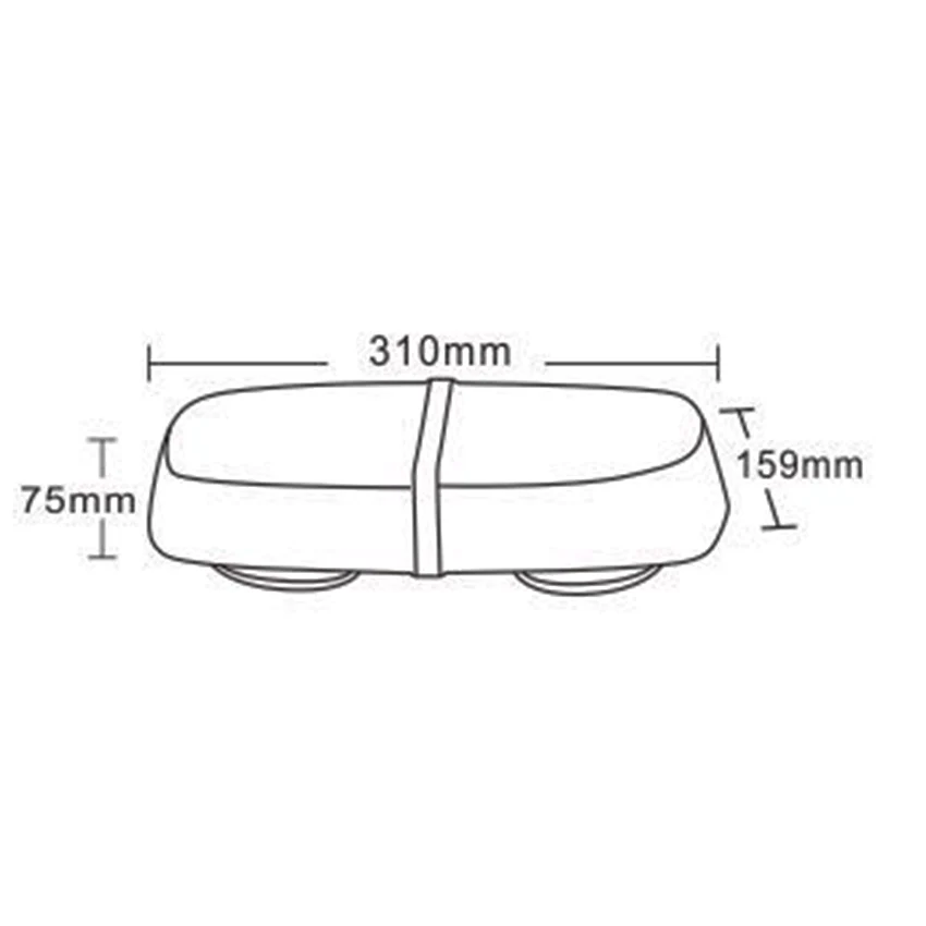 112 Series Mini LED Lightbar – R65 Approved Amber Warning Light with Single Bolt Mount - 12/24V - Image 2