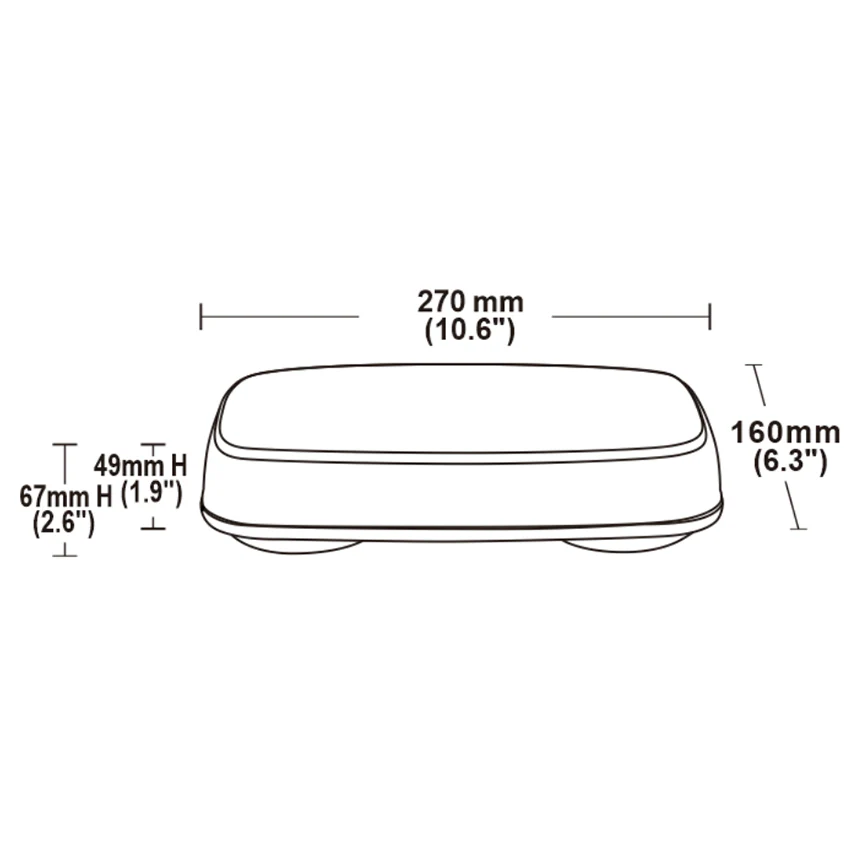 114 Series Mini LED Lightbar – R65 Approved Amber Warning Light with Magnetic Mount - 12/24V - Image 3