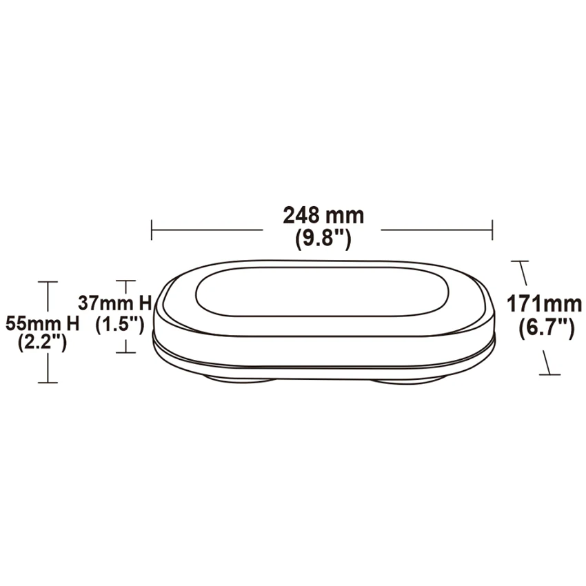 116 Series Smoked Mini LED Lightbar – R65 Approved Warning Light with Single Bolt Mount - 12/24V - Image 2