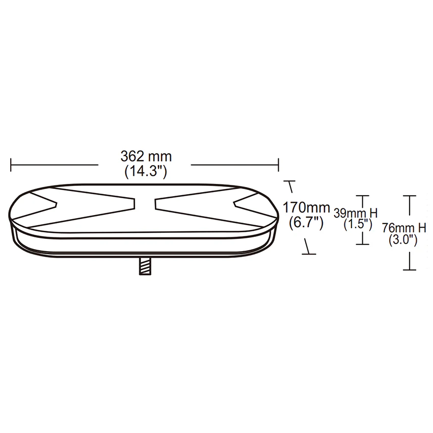 139 Series Mini LED Lightbar – R65 Approved Warning Light with Single Bolt Mount - 12/24V - Image 2
