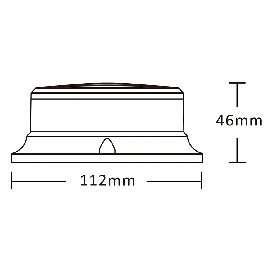 231 Series Compact Low Profile 12/24V LED Flashing Beacon - Magnetic - Image 4