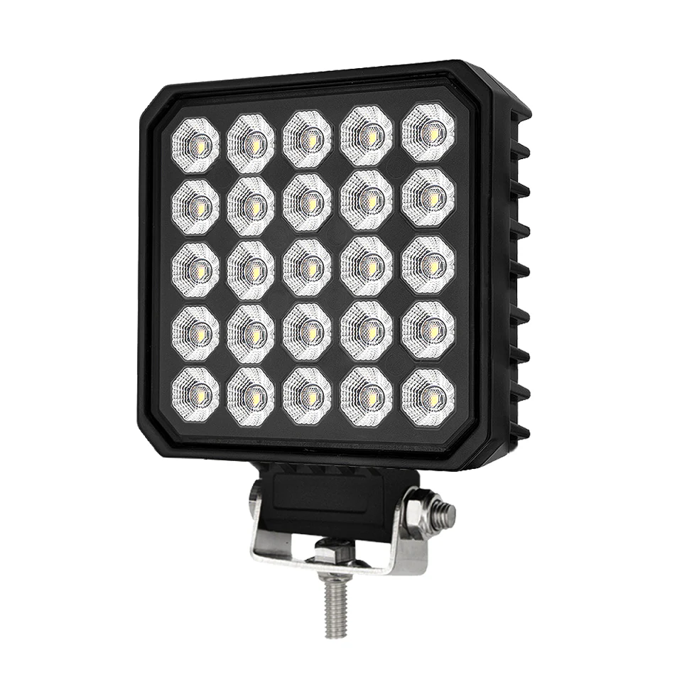 6100 Series Premium Vehicle Square LED Flood Work Lamp 12/24V - 75W