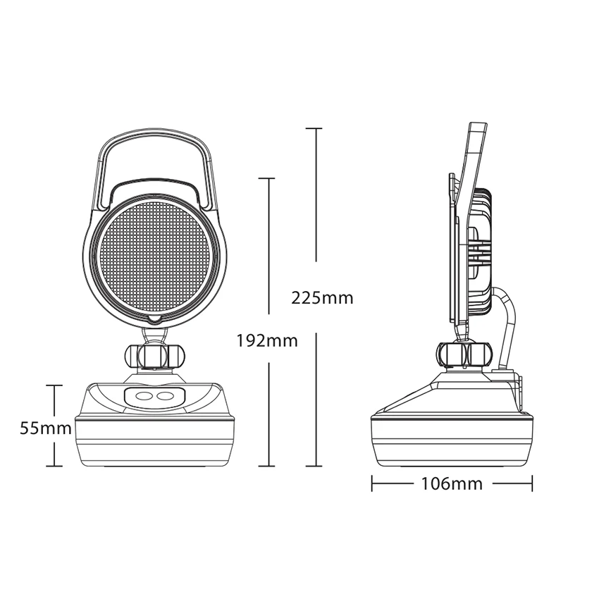 626 Series Rechargeable Magnetic LED Work & Warning Light – Portable Battery Powered Beacon - Image 2