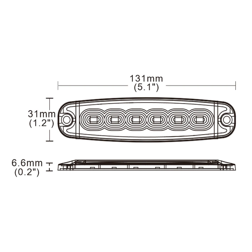 820 Series Low Profile LED Rear Combination Lamp – Stop, Tail & Indicator, 12/24V - Image 3
