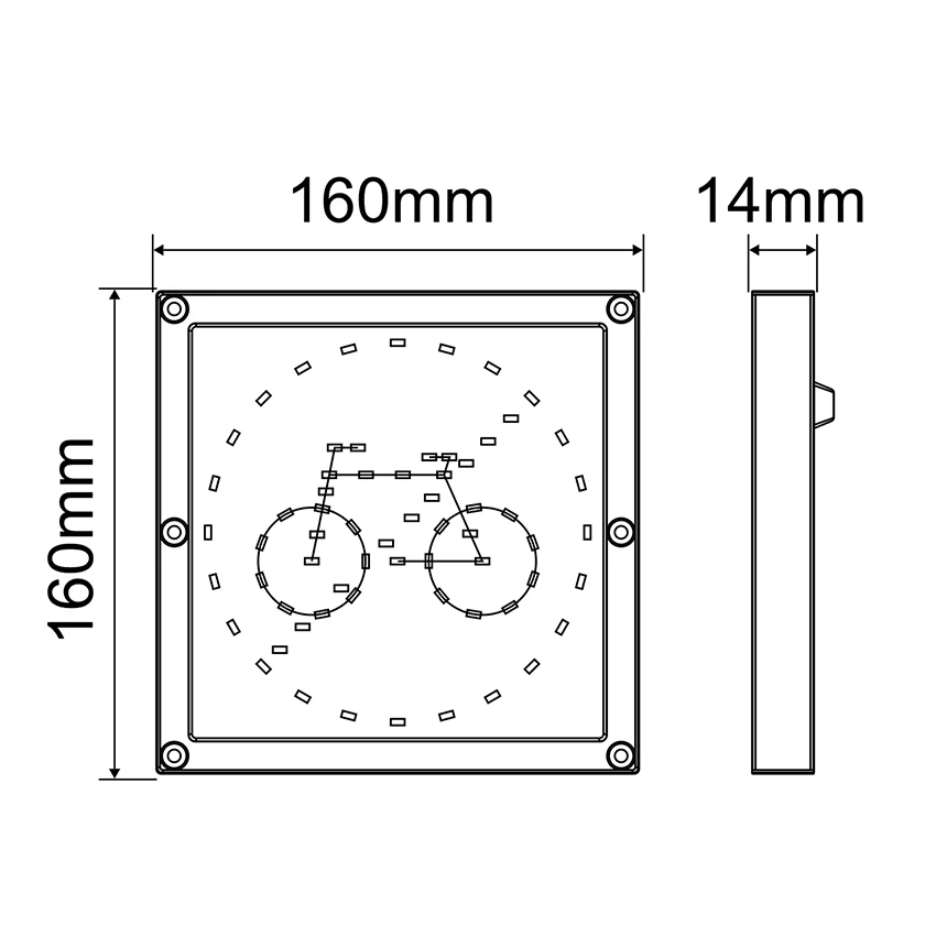 CWL1 LED Cycle Warning Sign Light – 10–30V Safety Light for HGVs - Image 5