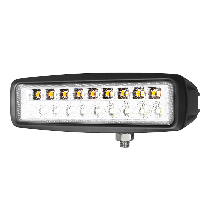 Durite 15W LED Flood Beam Work Lamp With Amber Warning - 12/24V - Image 3