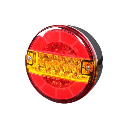 Durite Round Hamburger 140mm LED Stop/Tail & DI Rear Lamp - 12/24V