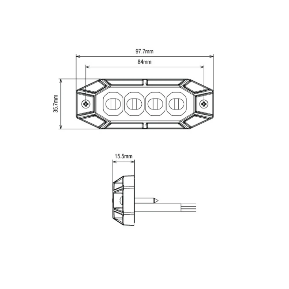 Explorer 8 LED Directional Warning Light – R65 Class 2 Strobe, 12/24V, IP69K Rated - Image 5