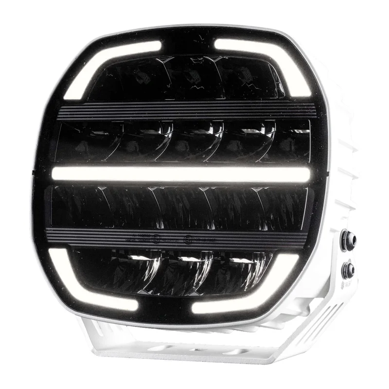 TRALERT® Phantom LED Driving Light 9" – 16,000lm Dark Look White, 12–24V with Dual Colour Position Light - Image 3