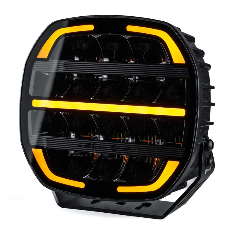 TRALERT® Phantom LED Driving Light 9" – 16,000lm Dark Look Black, 12–24V with Dual Colour Position Light - Image 2