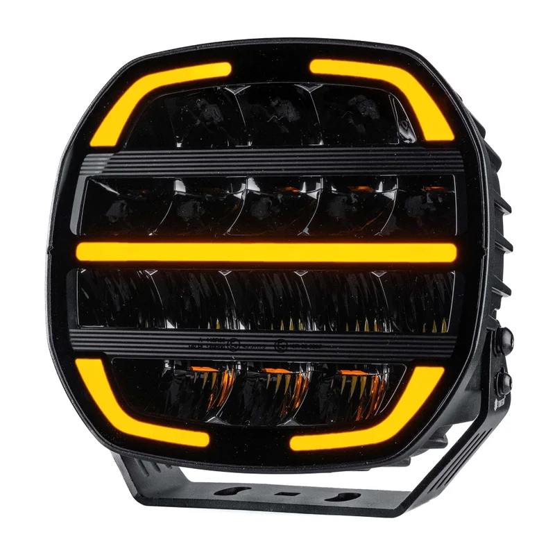 TRALERT® Phantom LED Driving Light 9" – 16,000lm Dark Look Black, 12–24V with Dual Colour Position Light - Image 3