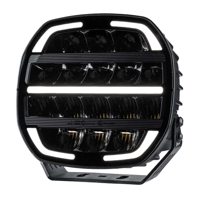 TRALERT® Phantom LED Driving Light 9" – 16,000lm Dark Look Black, 12–24V with Dual Colour Position Light - Image 4