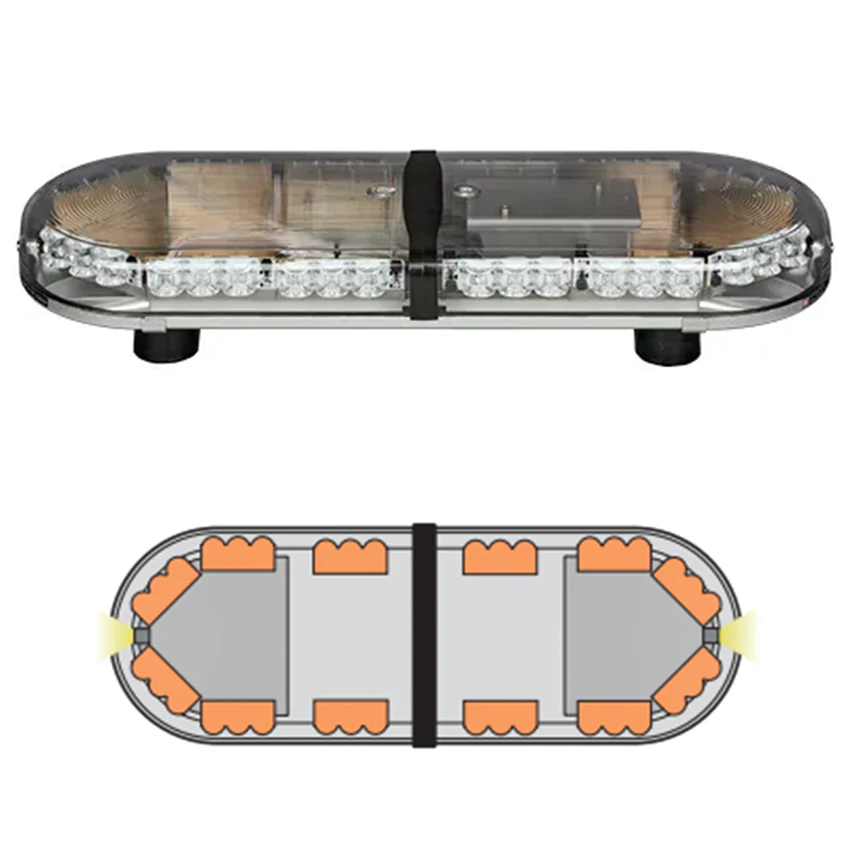 LAP Hurricane Titan (3 LED Series) ECE R65 2' / 0.61m LED Lightbar - Bolt Mount - Image 4