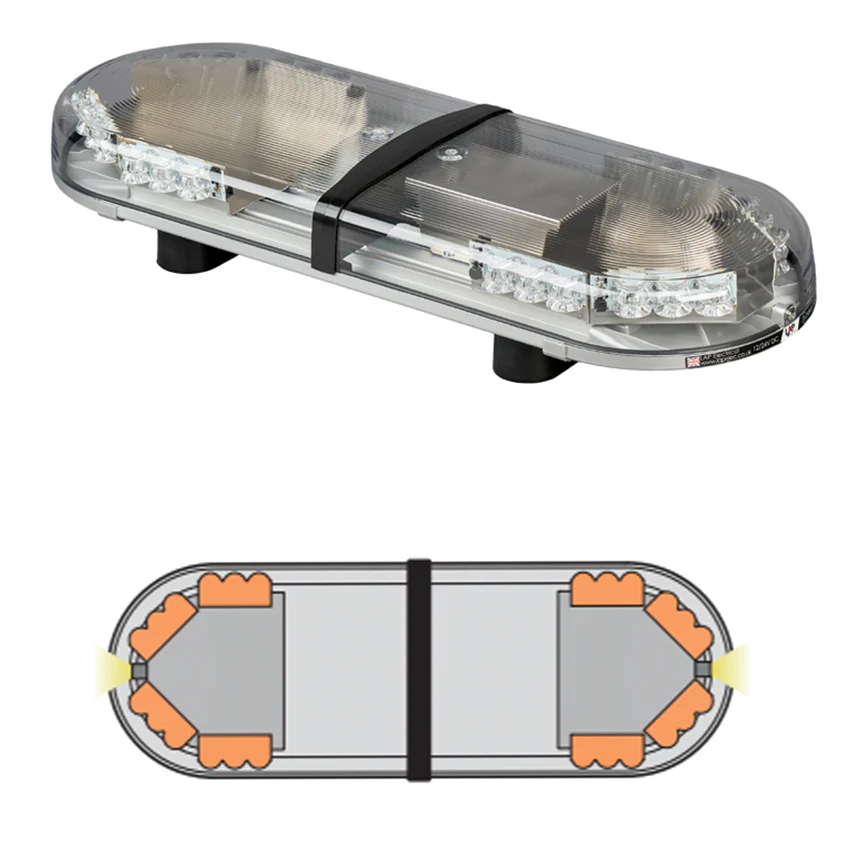 LAP Hurricane Titan (3 LED Series) ECE R65 2' / 0.61m LED Lightbar - Bolt Mount - Image 5