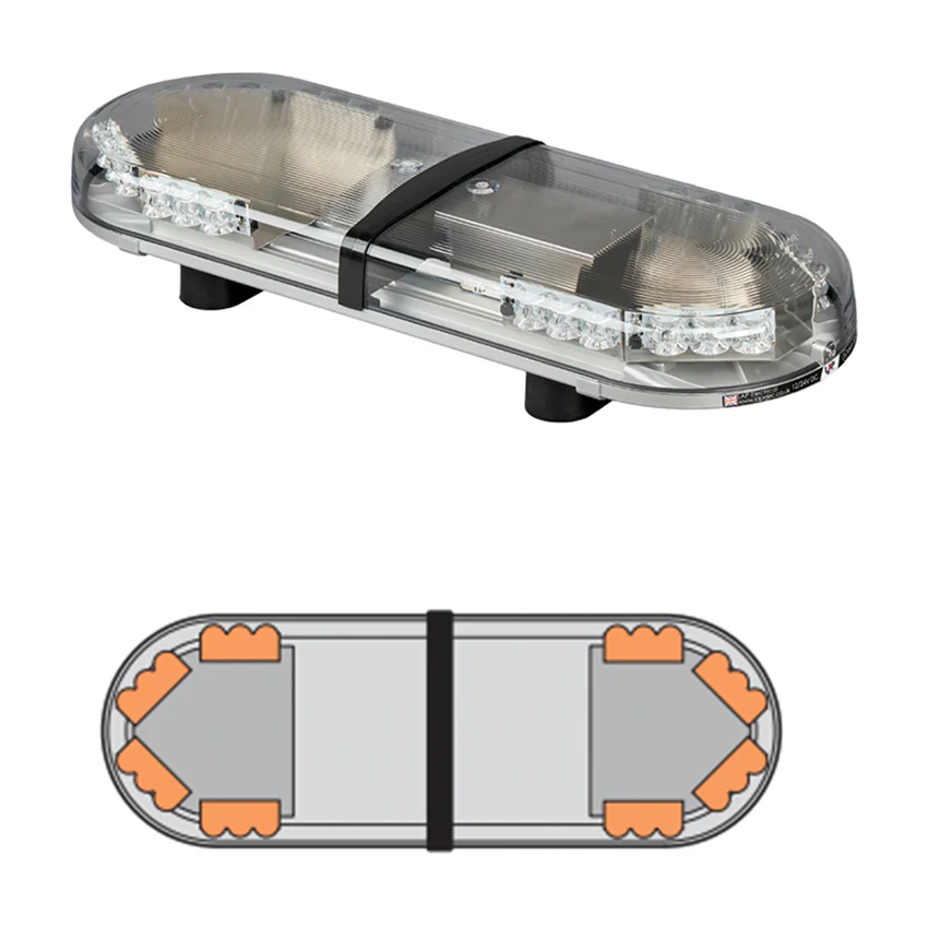 LAP Hurricane Titan (3 LED Series) ECE R65 2.5' / 762mm LED Lightbar - Bolt Mount - Image 2
