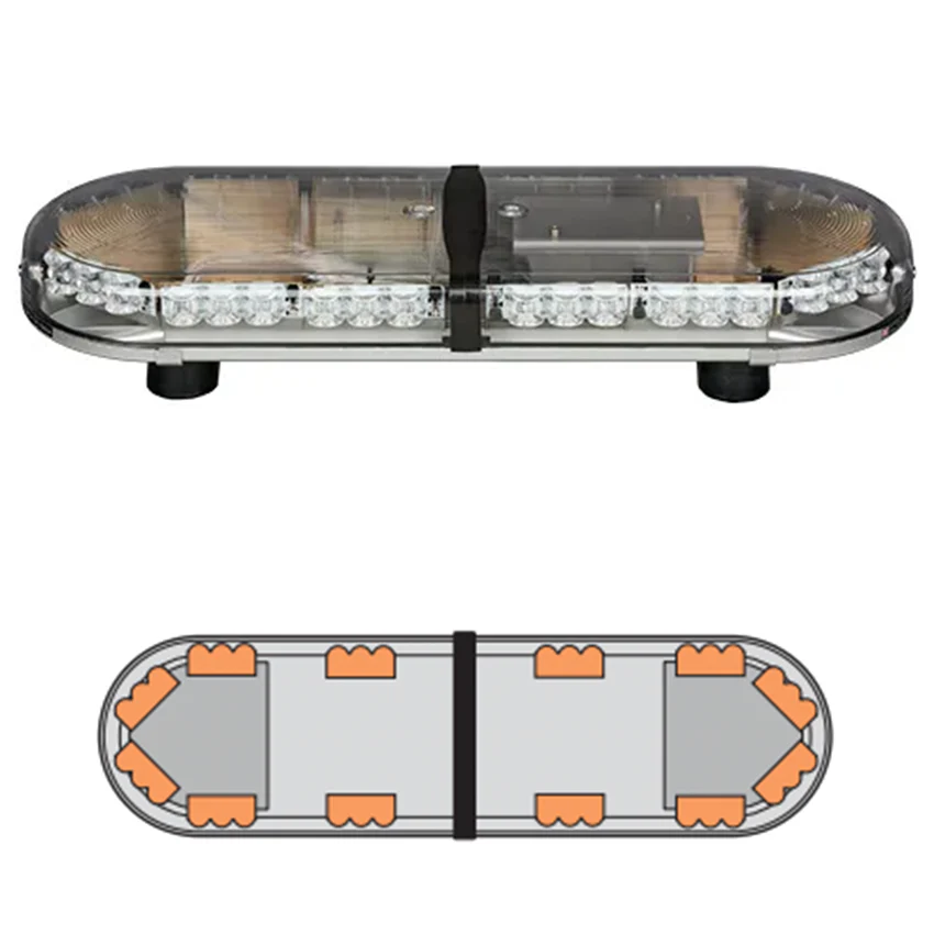 LAP Hurricane Titan (3 LED Series) ECE R65 2.5' / 762mm LED Lightbar - Bolt Mount - Image 3