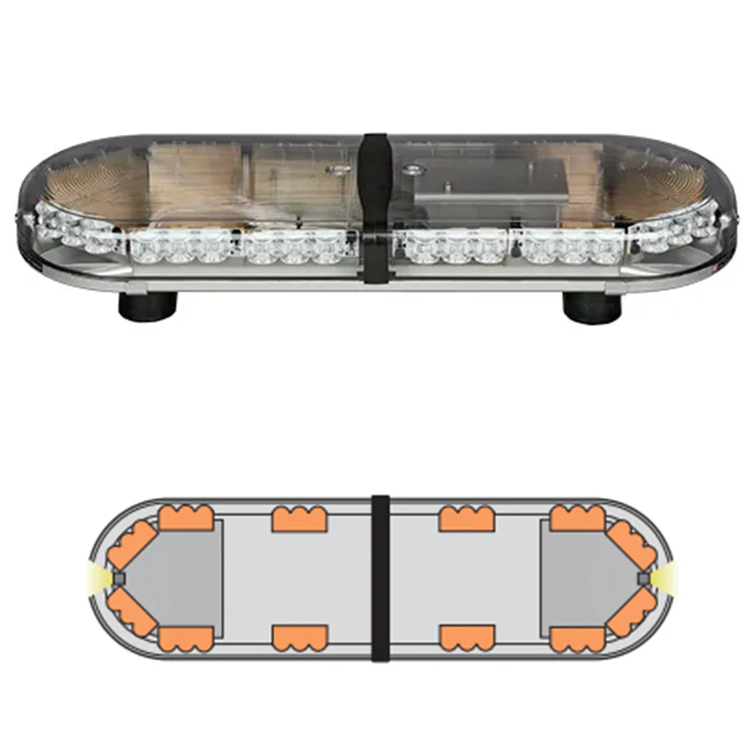 LAP Hurricane Titan (3 LED Series) ECE R65 2.5' / 762mm LED Lightbar - Bolt Mount - Image 4