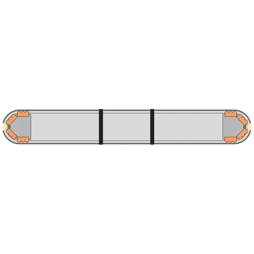 LAP Hurricane Titan (3 LED Series) ECE R65 5' / 1524mm LED Lightbar - Bolt Mount - Image 5