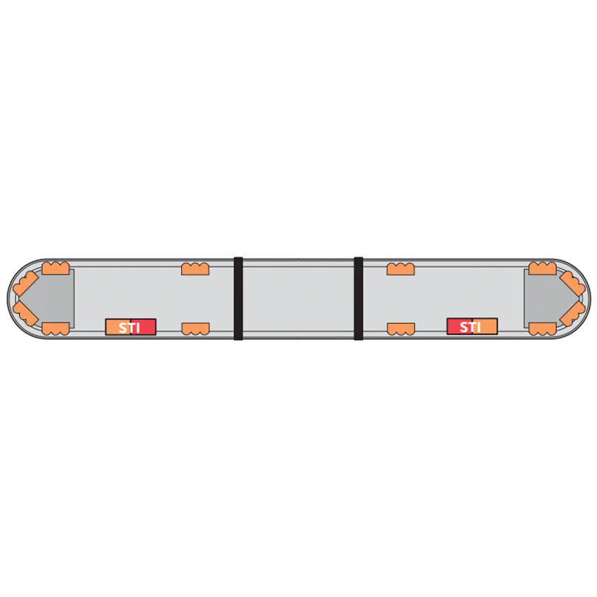 LAP Hurricane Titan (3 LED Series) ECE R65 5' / 1524mm LED Lightbar - Bolt Mount - Image 6