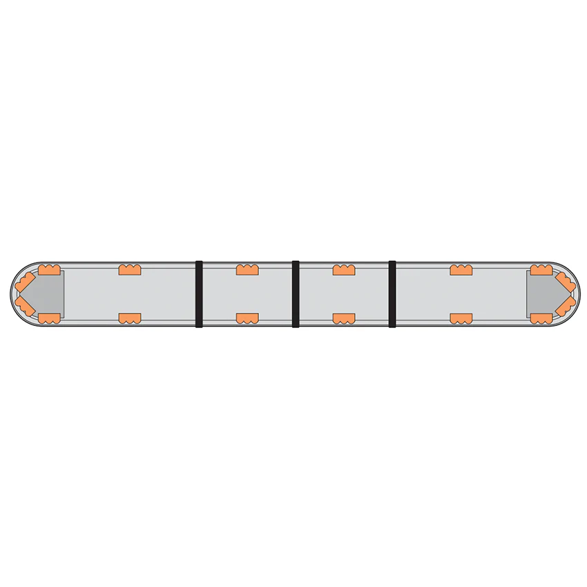 LAP Hurricane Titan (3 LED Series) ECE R65 6' / 1828mm LED Lightbar - Bolt Mount - Image 2