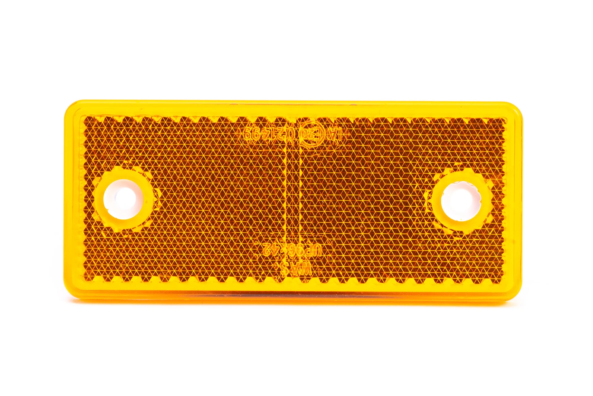 WAS Large Rectangular Reflex Reflector - Amber (pack of 10) - Image 2