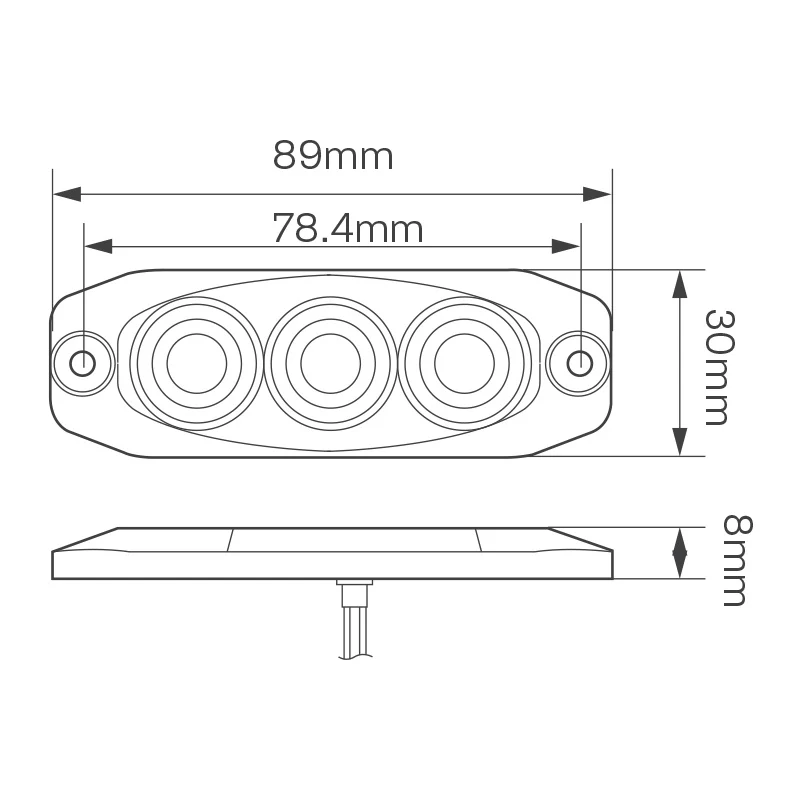 LED Autolamps 11 Series Low Profile Stop/Tail Lamp - Image 3