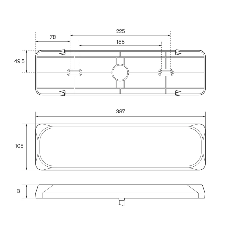 LED Autolamps 3856 Series Rear Combination Lamp with Diffused Tail Light - Image 3