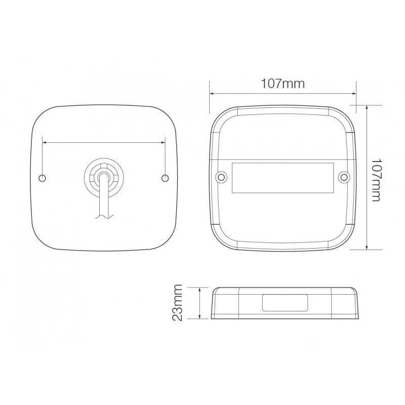 LED Autolamps 99 Series Compact Rear LED Combination Lamp with Number Plate Lamp - Image 2
