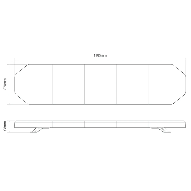 LED Autolamps ElectraQuip EQPLB R65 Approved LED Lightbar - 1185mm - Image 2