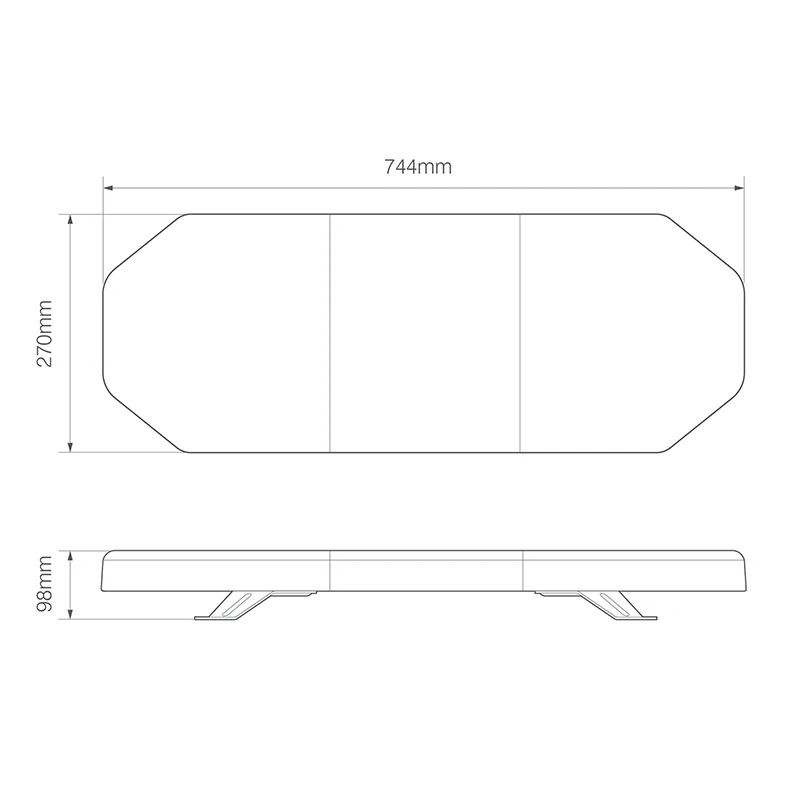 LED Autolamps ElectraQuip EQPLB R65 Approved LED Lightbar - 744mm - Image 2