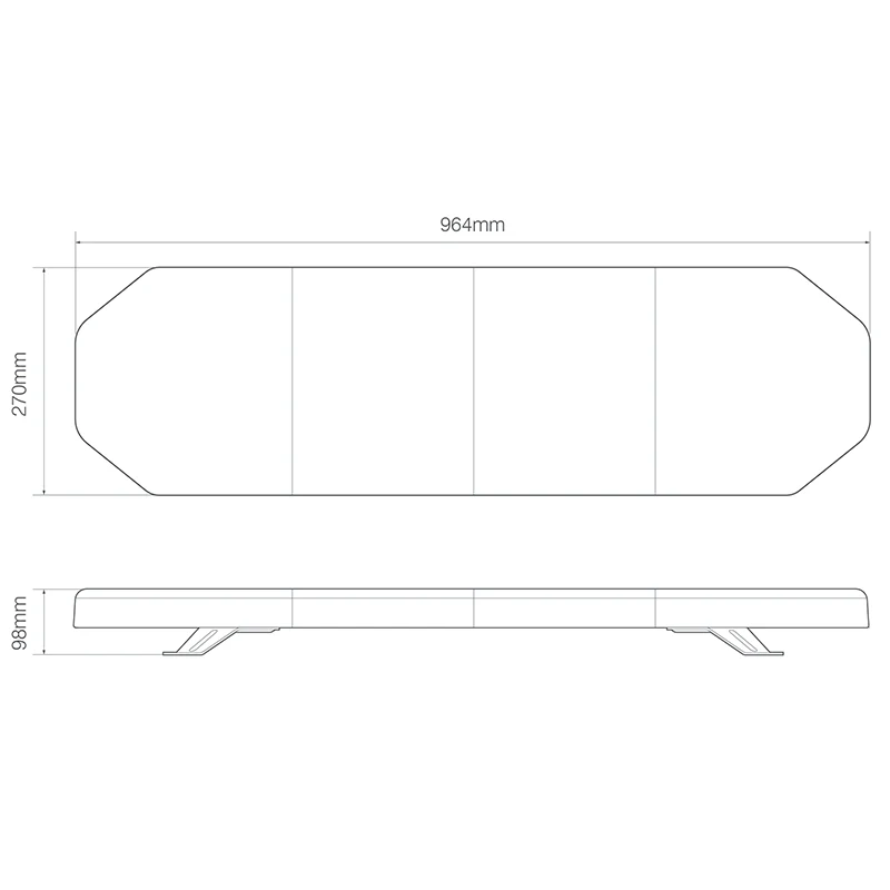 LED Autolamps ElectraQuip EQPLB R65 Approved LED Lightbar - 964mm - Image 2