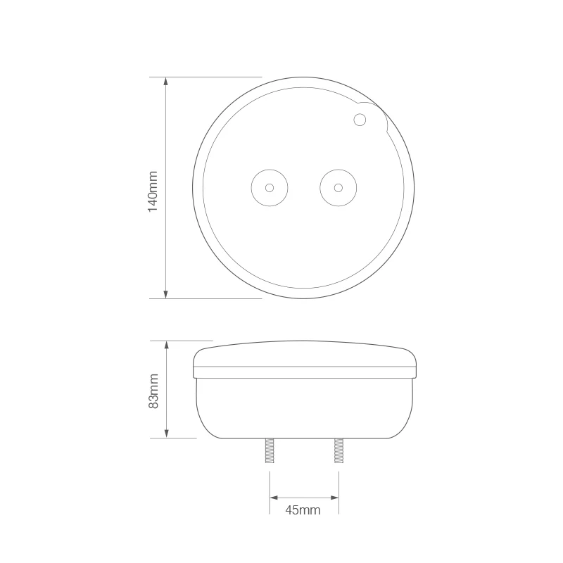 LED Autolamps HBL140 Series LED 'hamburger' Round Rear Combination Lamp - Image 4