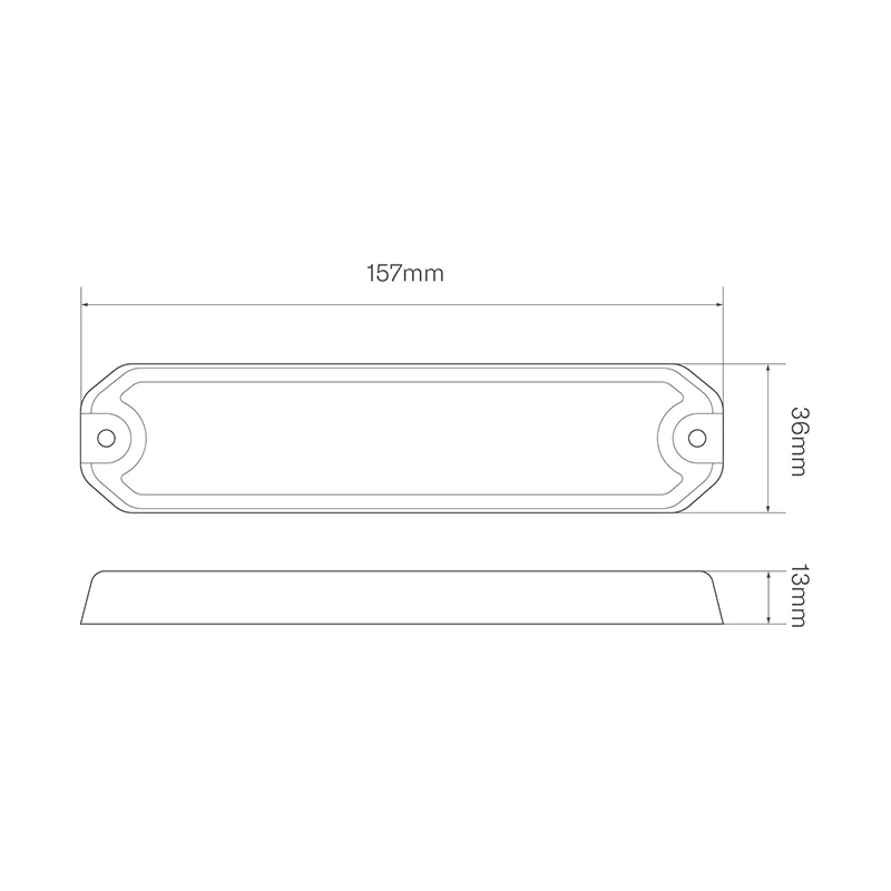 LED Autolamps HD Series 6 LED R65 Heavy-Duty Warning Lamp - Amber - Image 4