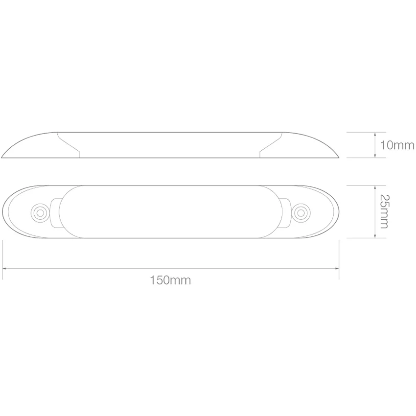 LED Autolamps Interior Low Profile Compact Lamp - 150mm - Image 3