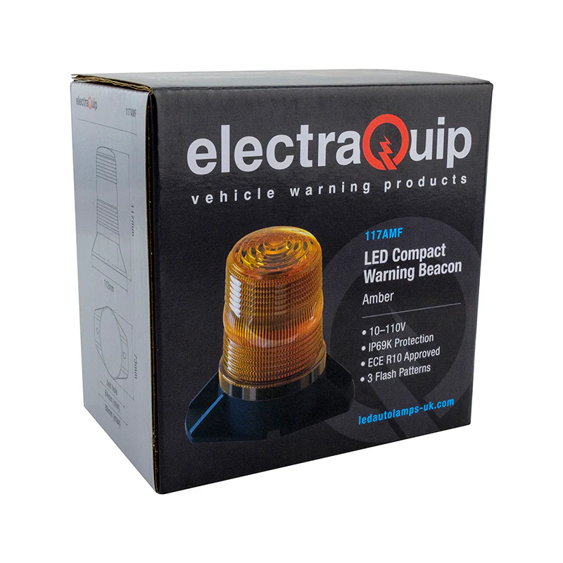 LED Autolamps LED Compact Warning Beacon 10 - 110V - Two Bolt Mount - Image 4