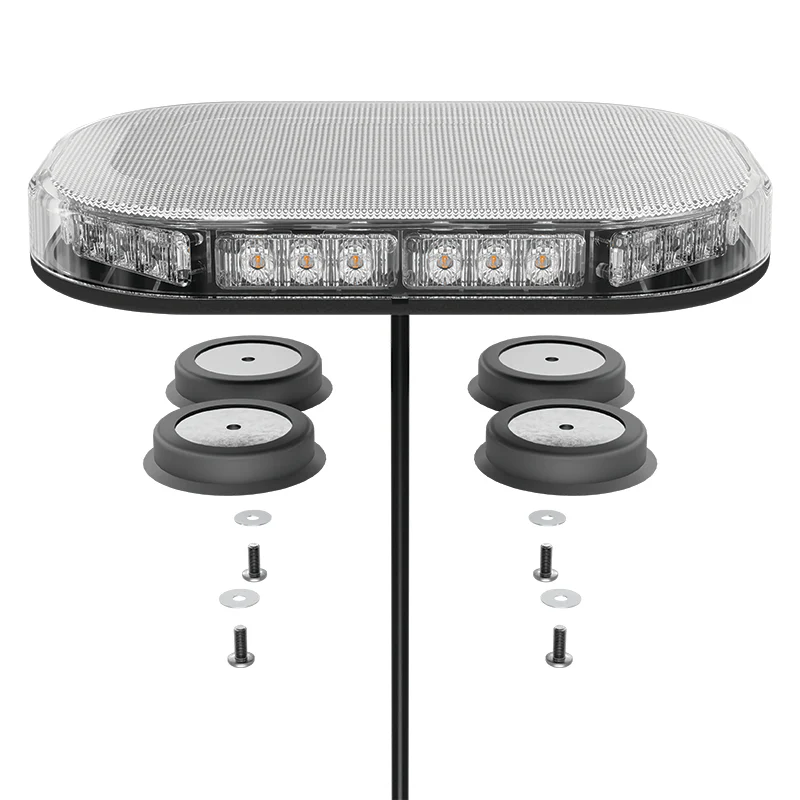 LED Autolamps MLB 246 Mini R65 Approved Compact LED Lightbar (Clear Lens) - Magnetic Mount - Image 3