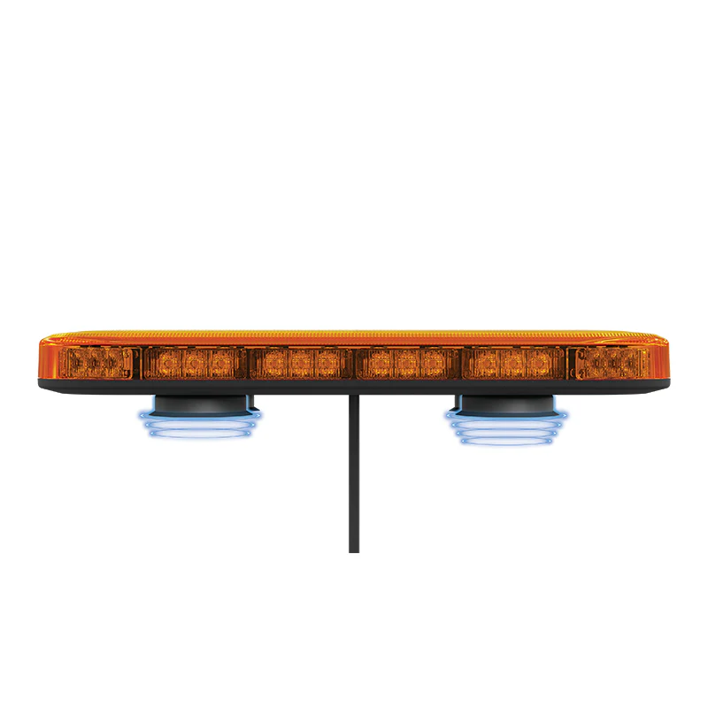 LED Autolamps MLB 380 Mini R65 Approved Compact LED Lightbar (Amber Lens) - Magnetic Mount - Image 4