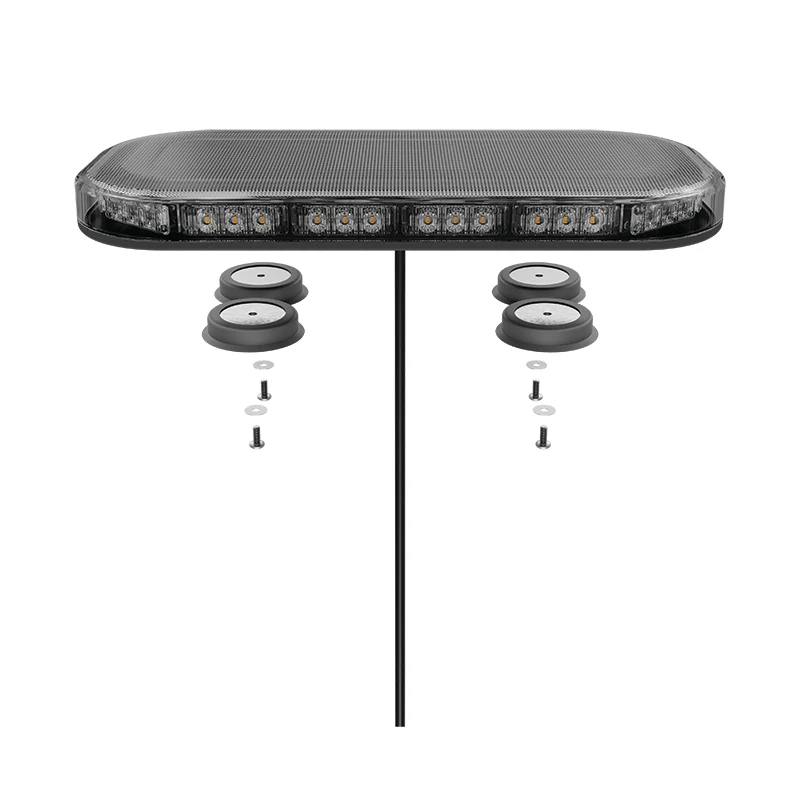 LED Autolamps MLB 380 Mini R65 Approved Compact LED Lightbar (Tinted Lens) - Magnetic Mount - Image 4