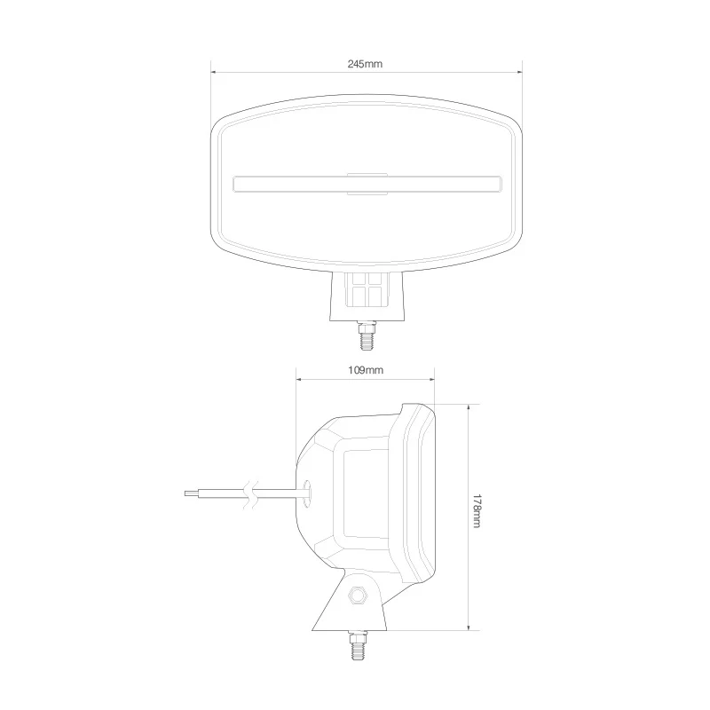 LED Autolamps 245 Oval LED Driving Lamp with Front Position Lamp - Image 4