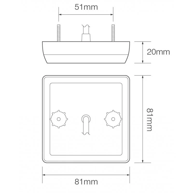 LED Autolamps Square Slim-line Rear LED Reverse Lamp - Image 2