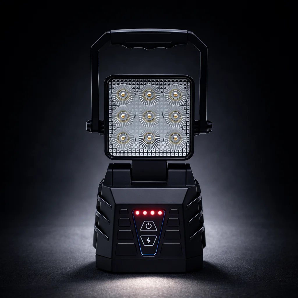 NORD™ Command – Rechargeable LED Work Lamp with Amber Warning Strobe (Portable Heavy Duty) - Image 3