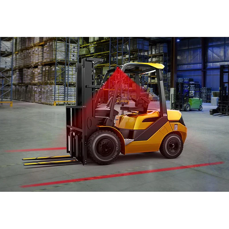 Red Perimeter Line Forklift Safety Work Lamp - Image 4