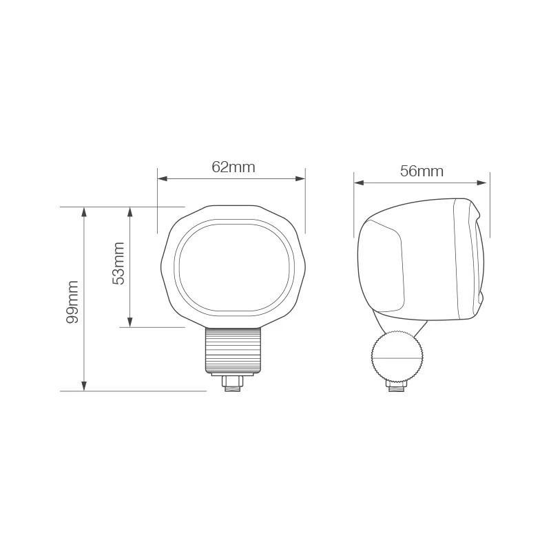 Red Perimeter Line Forklift Safety Work Lamp - Image 5