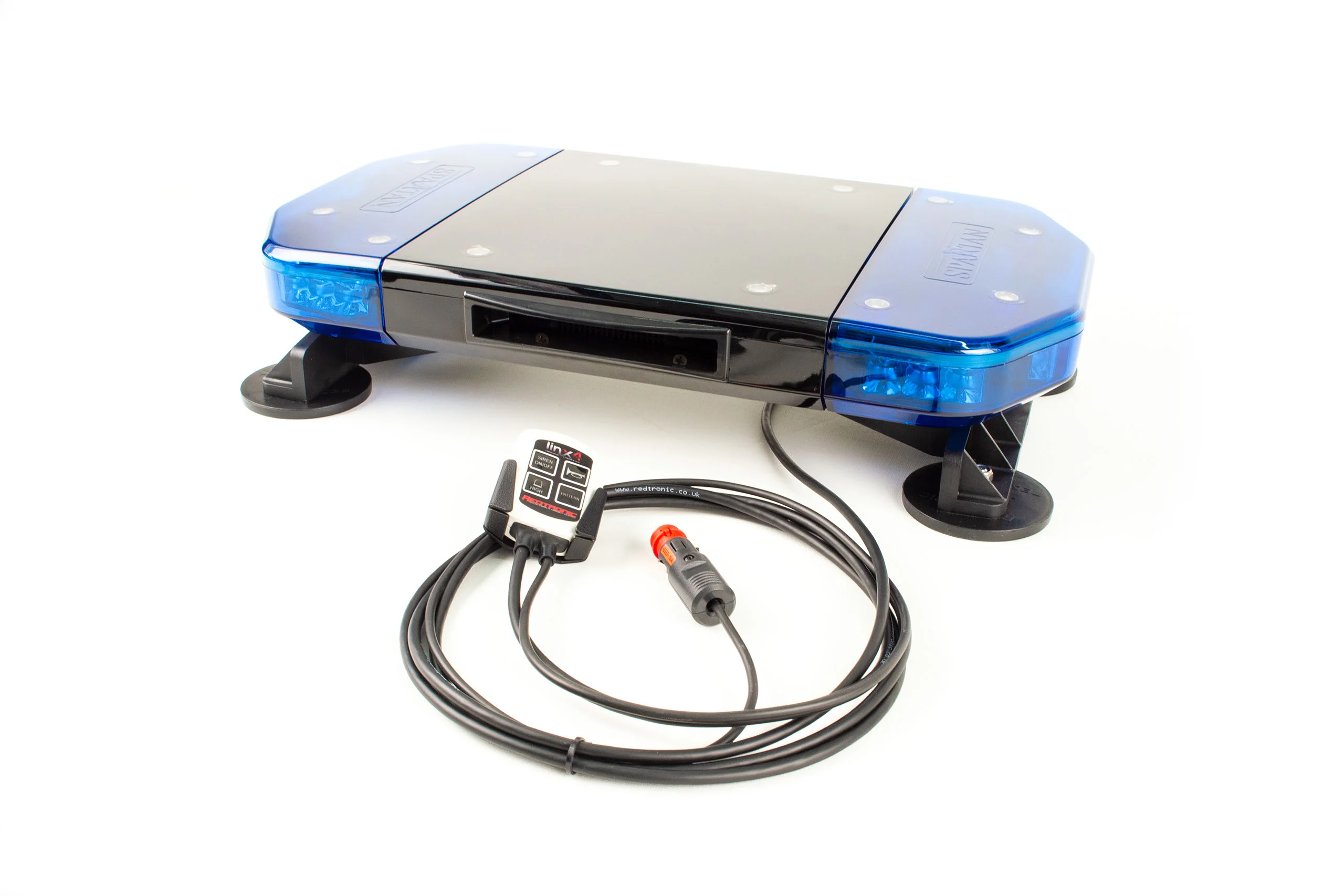 Redtronic SpartanX 24 LED R65 Magnetic Lightbar with Integrated Siren - Image 4