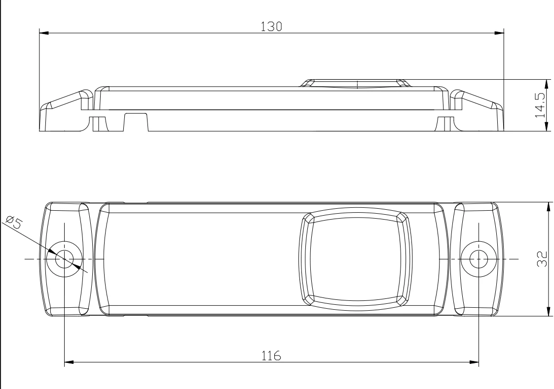 Truck LED 12/24V Surface Mount LED Side Marker Lamp - Image 4