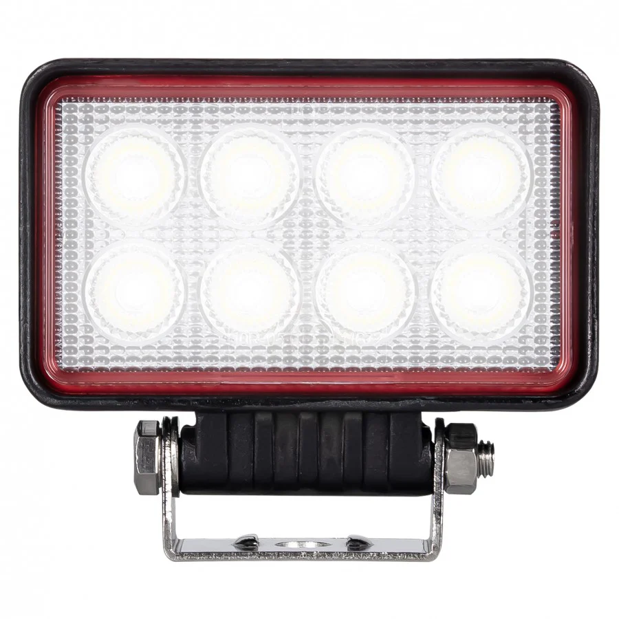 Truck LED 8 LED Red Line 21W Rectangular Flood Lamp - Image 2