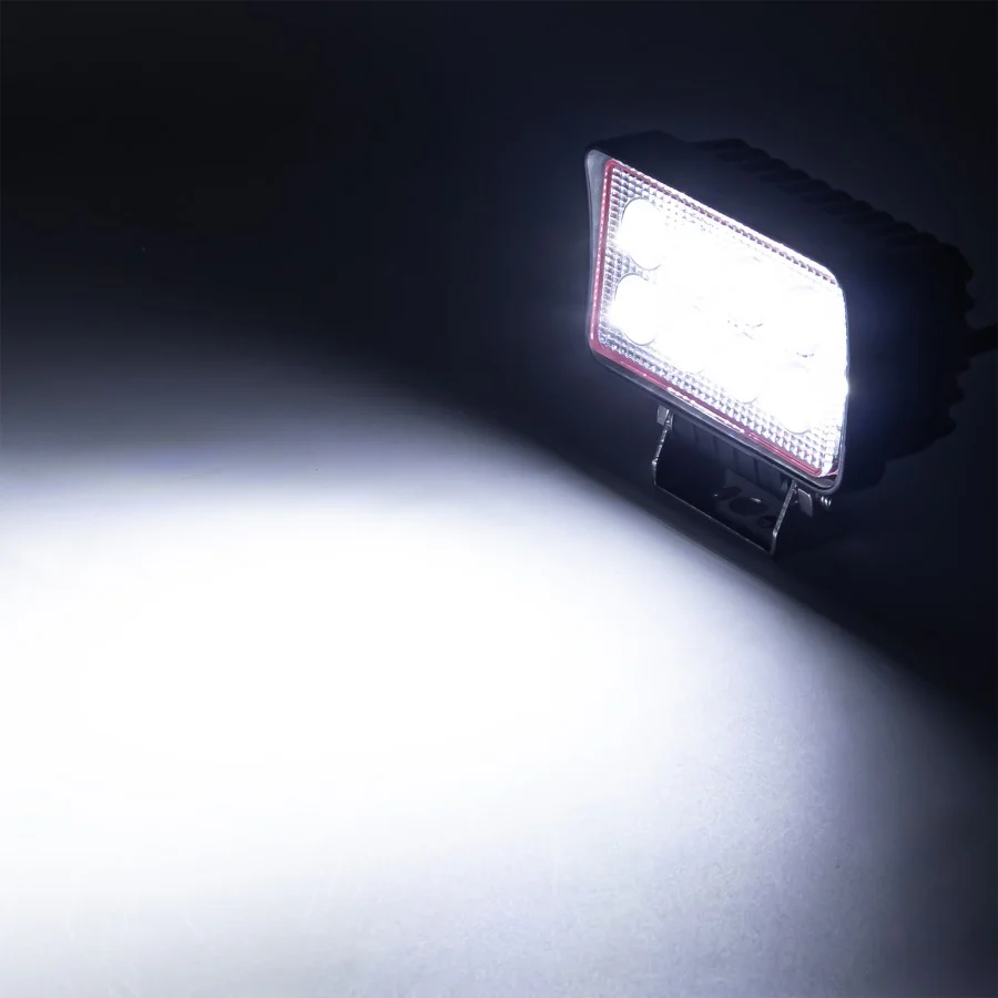 Truck LED 8 LED Red Line 21W Rectangular Flood Lamp - Image 3