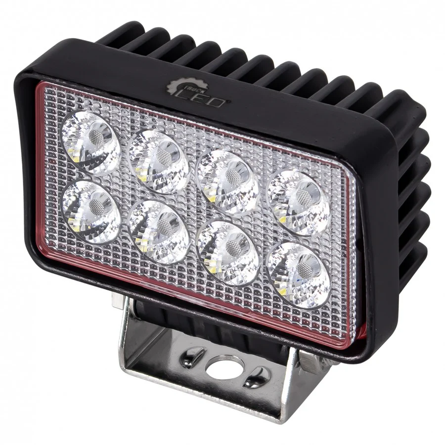 Truck LED 8 LED Red Line 21W Rectangular Flood Lamp - Image 4