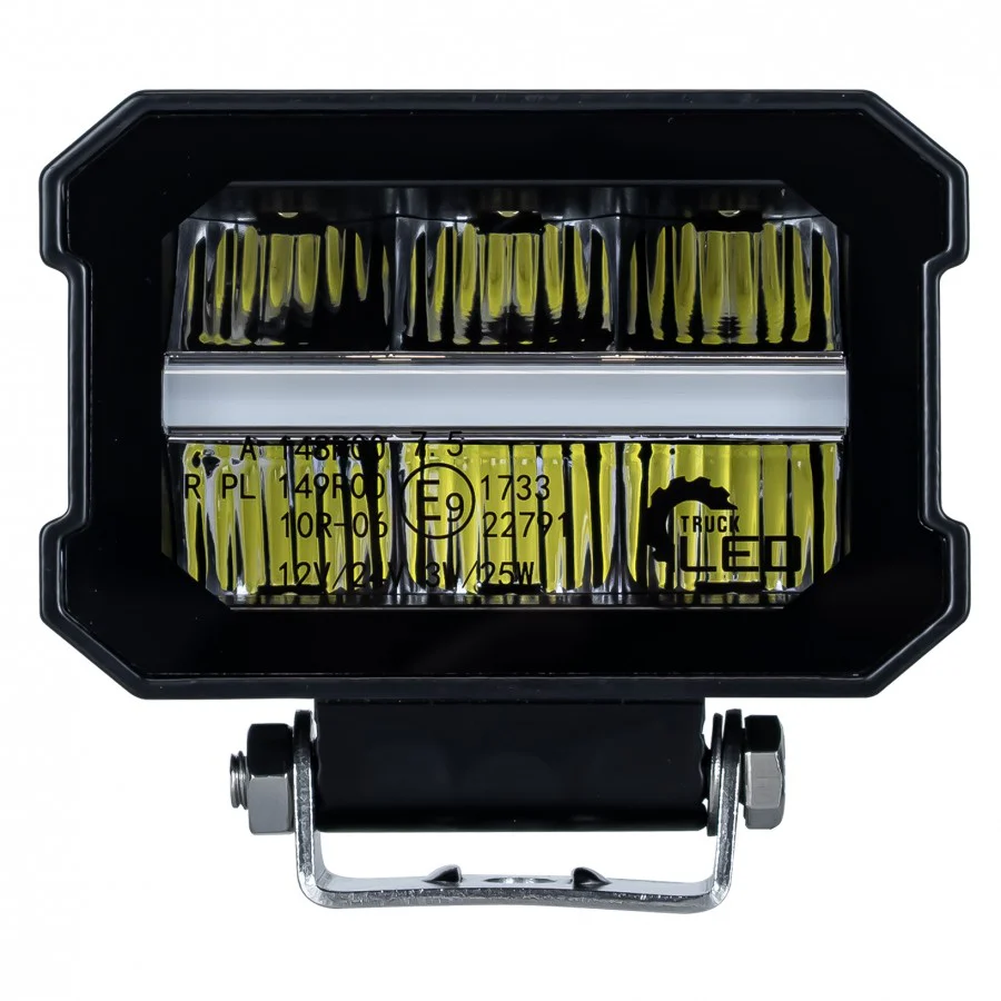 Truck LED Compact Square Driving Lamp with DRL Function - Image 2