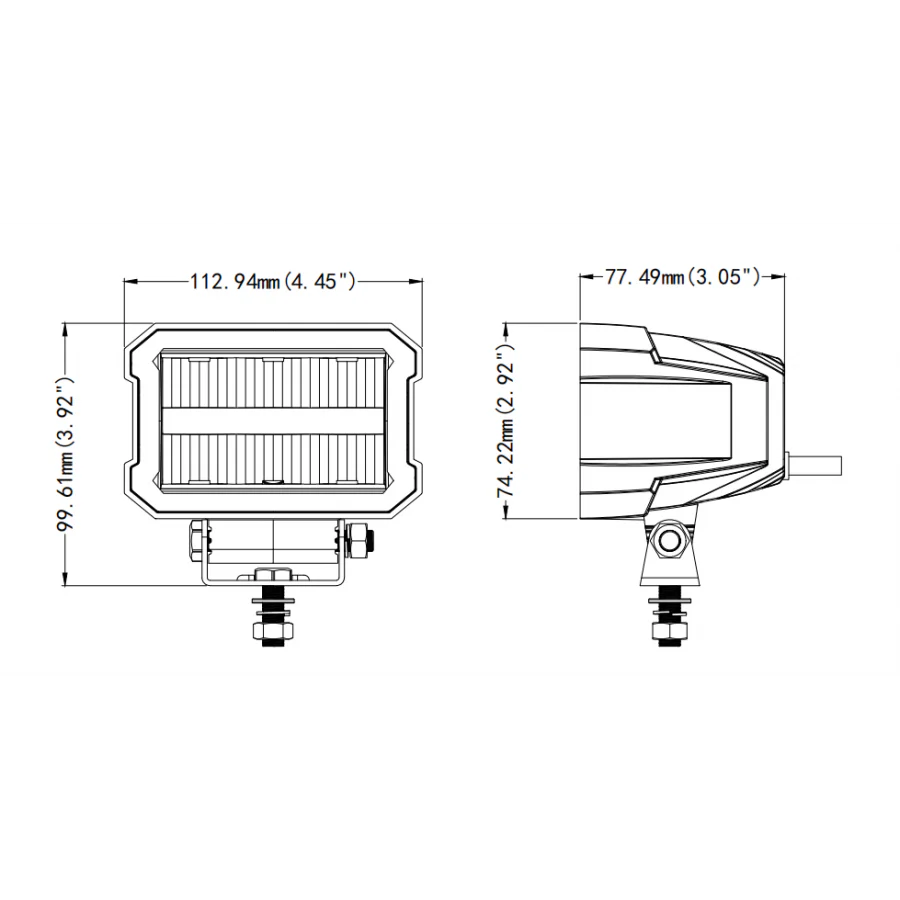 Truck LED Compact Square Driving Lamp with DRL Function - Image 7